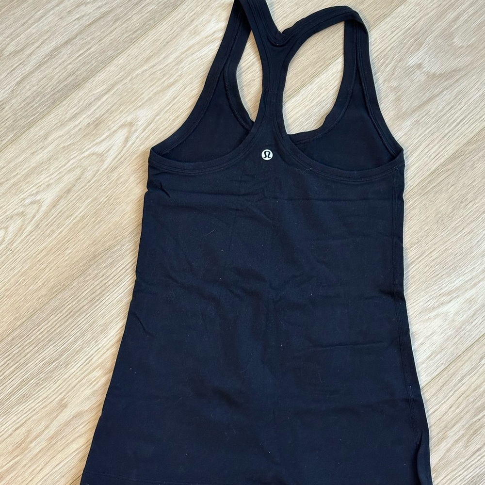 Lululemon Black Racerback Tank Top - Picture 2 of 2
